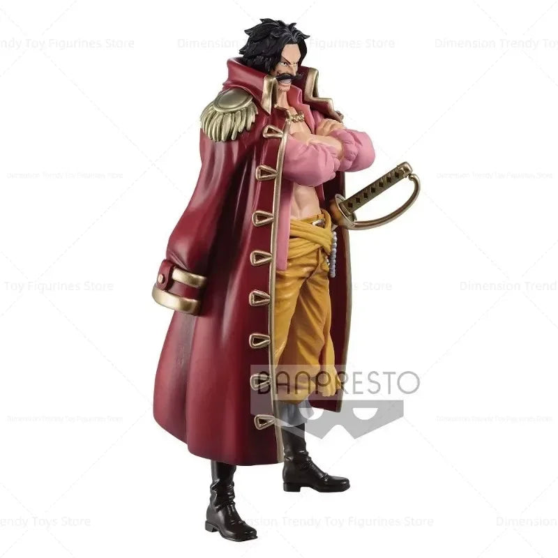 В наличност Bandai Banpresto One Piece DXF Grand Line Wano Country Gol·D·Roger Аниме екшън фигурки Модел играчка Колекция DT
