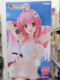 FuRyu To Love-Ru Lala Deviluke Bikini Figure, Authentic 21cm PVC Collectible Model, White Swimsuit Anime Statue Gift For Fans
