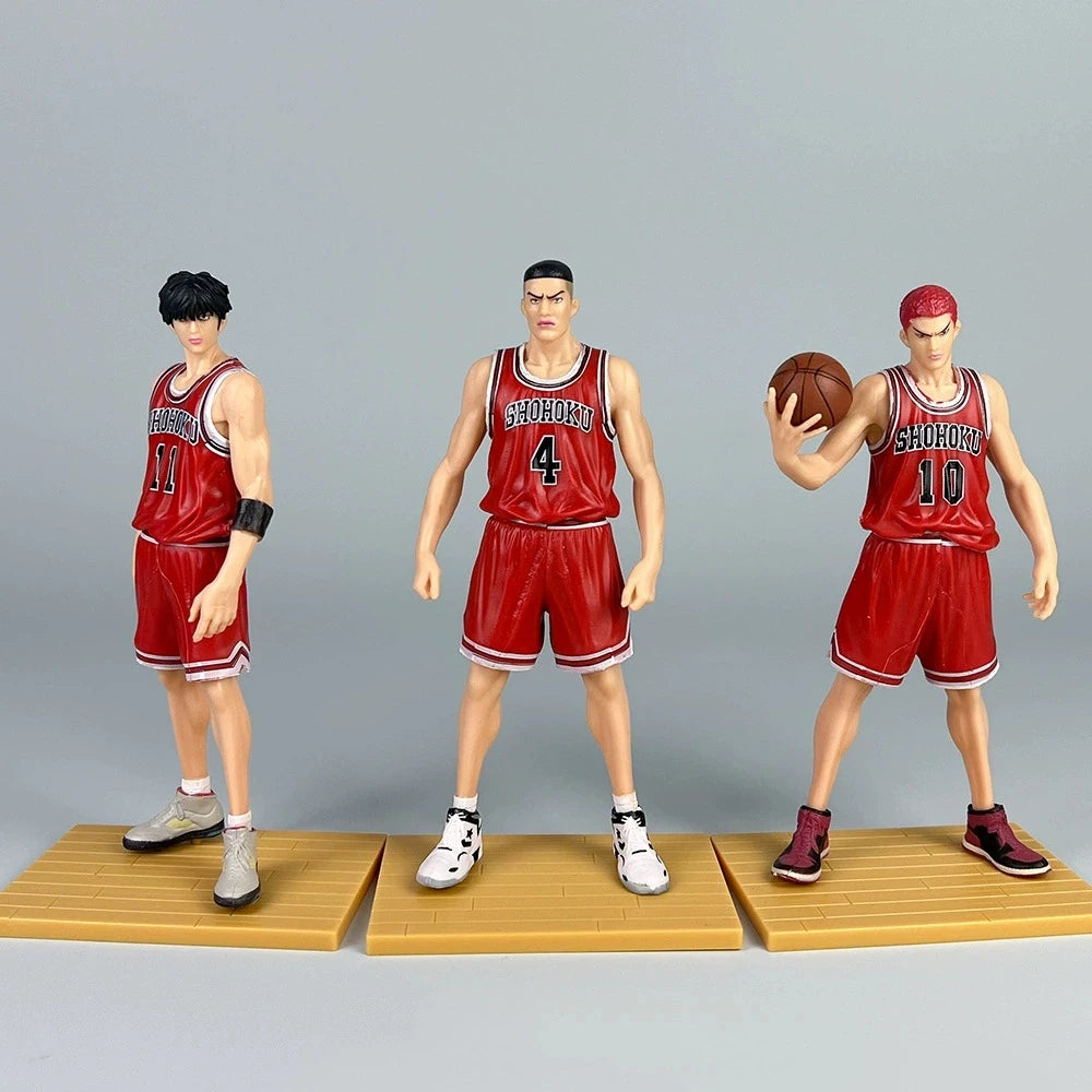 Slam Dunk Anime GK Shohoku Team Stehende Haltung Sakuragi Hanamichi Ryukawa Ahorn Mitsui Shou Handgefertigtes Modell Manga Statue Modell