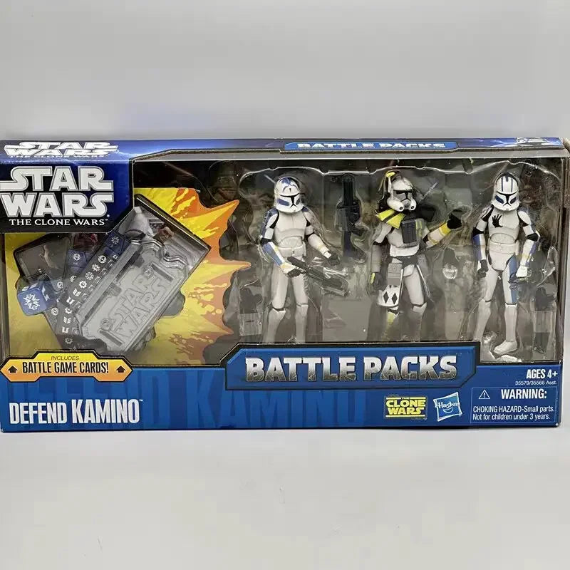 Star Wars Box Damaged Battle Packs Cad Bane Escape Stop the Zillo Beast Defend of Kamino Capture the Droids 3.75" Action Figure