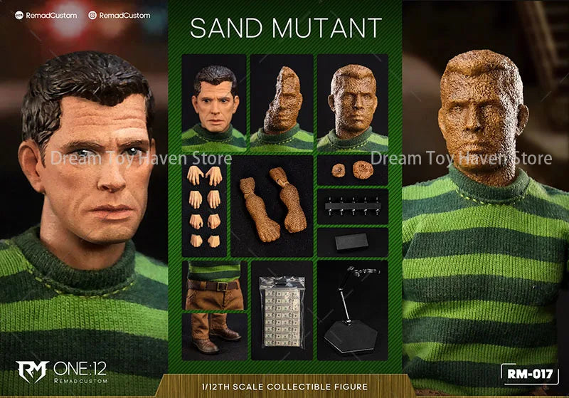 Remad Custom RM-017 1/12 Scale Male Soldier Desert Mutant Sandman 6Inch Action Figure Collectible Figure Best Fans Gift Toys