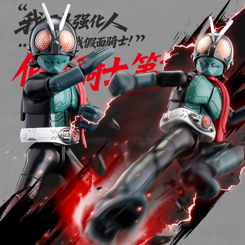 Original BLOKEES Kamen Rider Action Figures Toy Shin Kamen Rider Classic Collection Version Motorcycle Assembly Model Kit Gifts