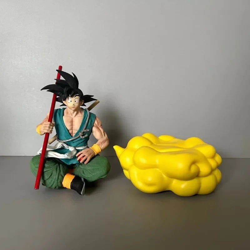 Dragon Ball Z Anime Figure Son Goku with Somersault Cloud Action Figures Detachable Gk Statue Collection Model Dolls Kids Toys