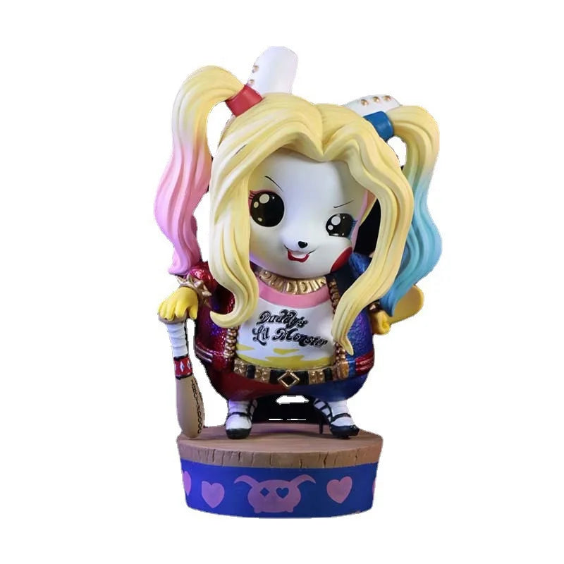 Marvel Anime DC 12CM Q Edition Clown Picchu Doll Figure Case Desktop Decoration Model Collection Christmas Surprise Gift
