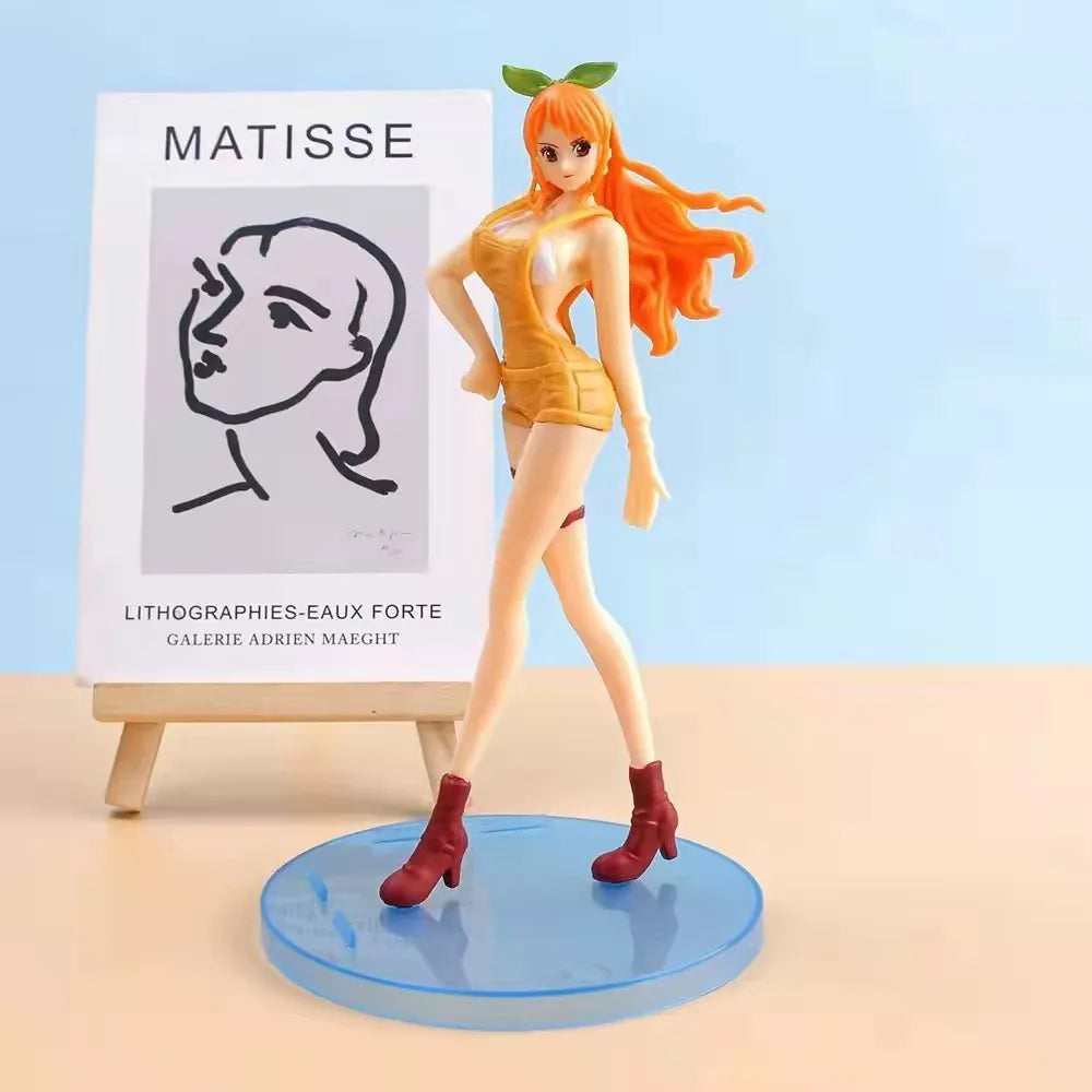17 см One Piece Figures Nami Figurine PVC Statue Manga Model Doll Collection Room Decoration Gifts
