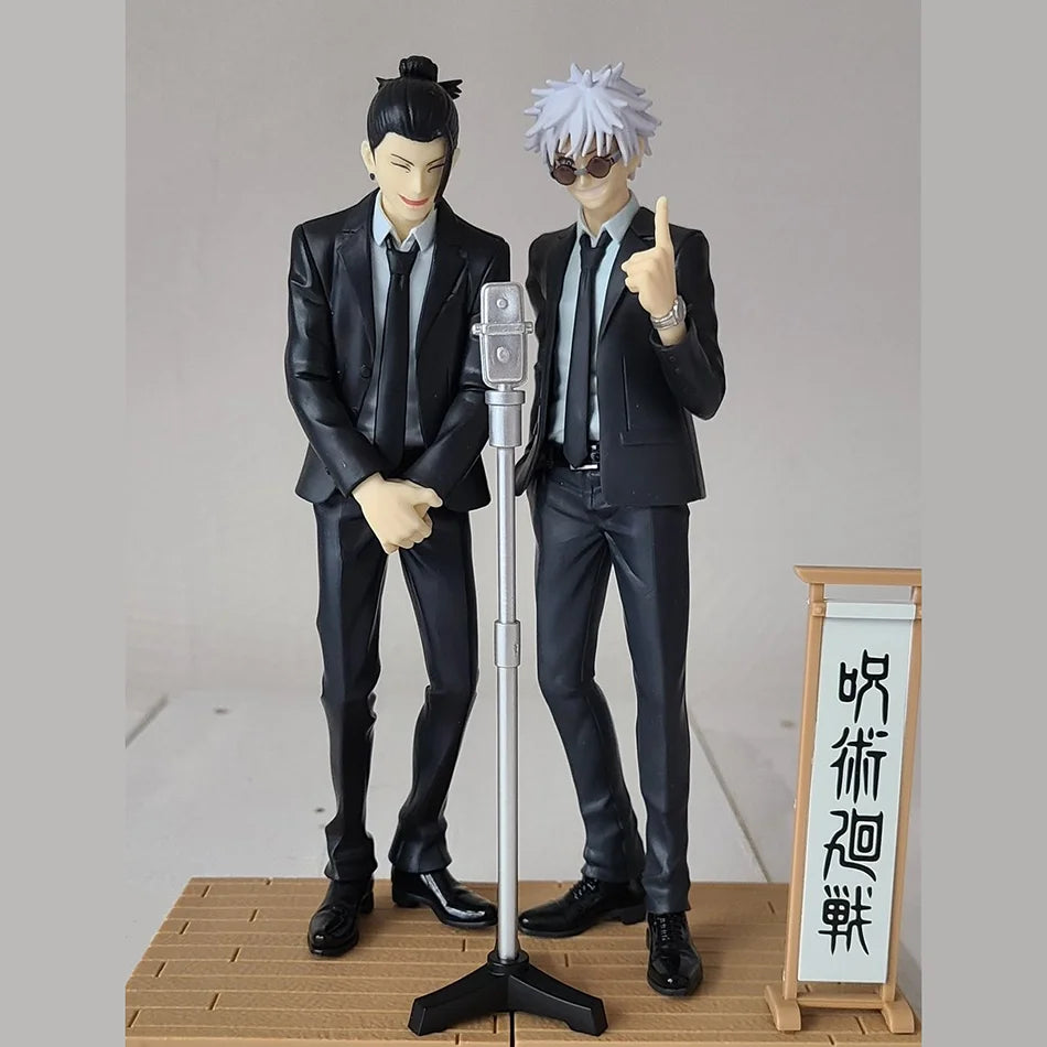 15cm Jujutsu Kaisen Anime Figure Satoru Gojo Geto Suguru Suit Ver. Action Figure Figurine Collection Model Doll Toys