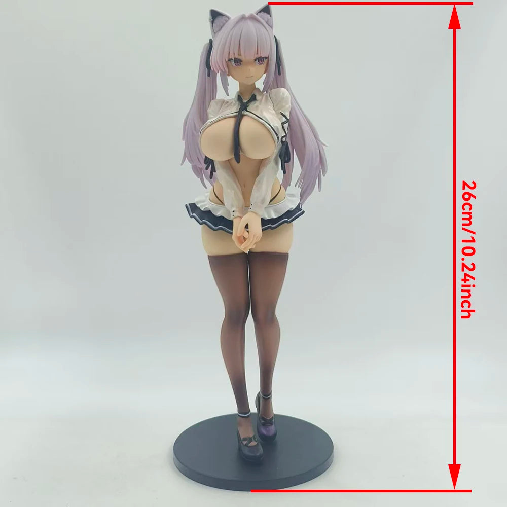 Alvina-chan 26CM Hentai Uniform Bunny Girl Action Figure PVC Anime Model Game Statue Adult Collectible Doll Toy Gift
