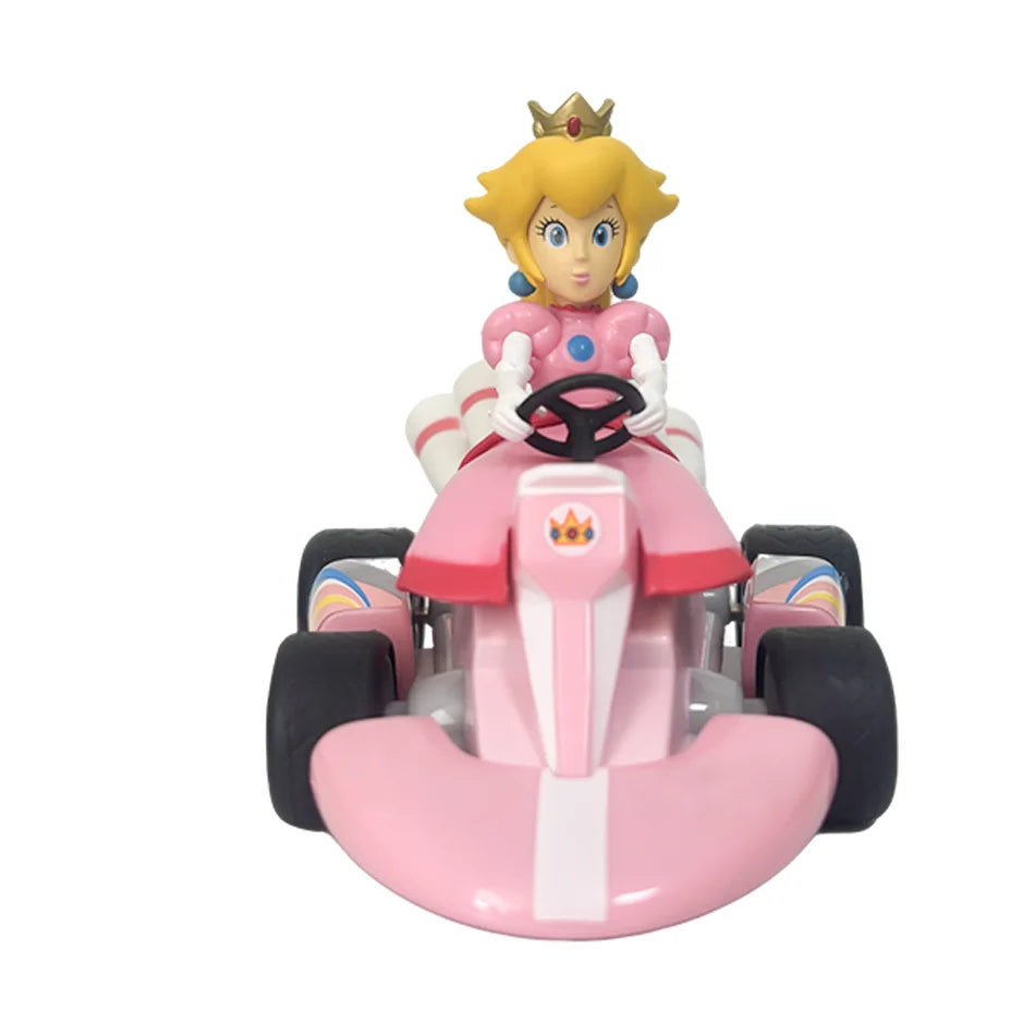 Mario Kart Figure Mario Power Car Cartoon Action Figure Cute PVC Model Desktop Ornaments decoration Toys Holiday Gifts