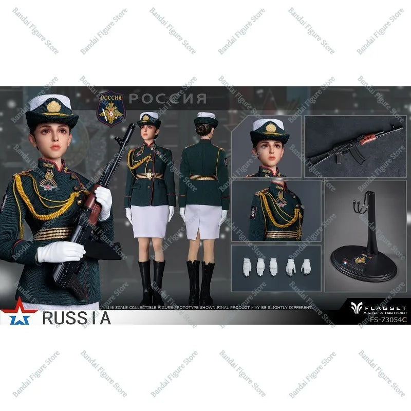 In Stock FLAGSET FS-73054 1/6 Scale Female Soldier Russian Armed Forces Defense Forces Model 12Inch Action Figure Movable Doll
