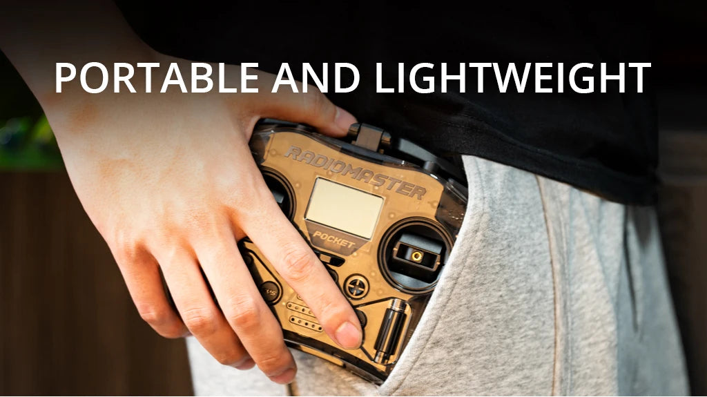 RadioMaster Pocket Hall Gimbal Transmitter Remote Control Portable Lightweight Preinstalled EdgeTX ExpressLRS Or MPM CC2500