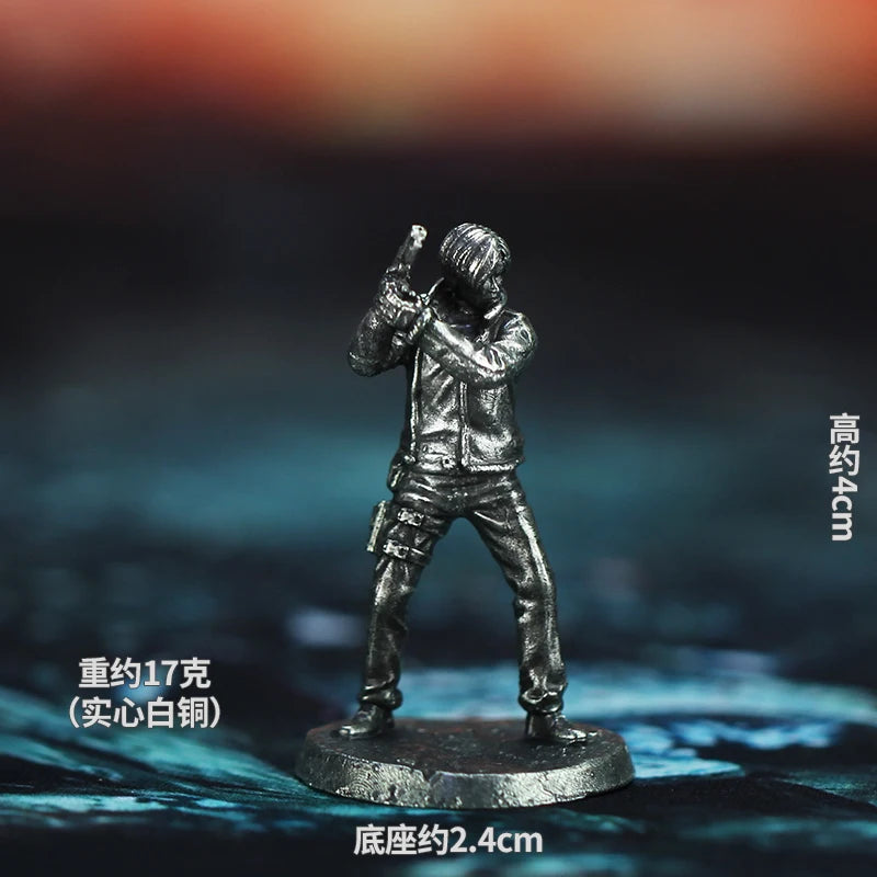 Metall Kupfernickel Resident Evil Soldat Modell Actionfiguren Brettspiel Stück Statischer Zustand Miniatur Ornament Zubehör Spielzeug