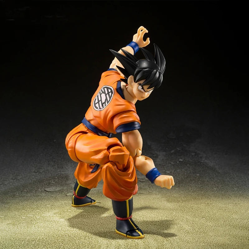 Bandai genuine original SHF Dragon Ball series Son Goku The lowest born Saiyan animation model ornaments toy collection gifts