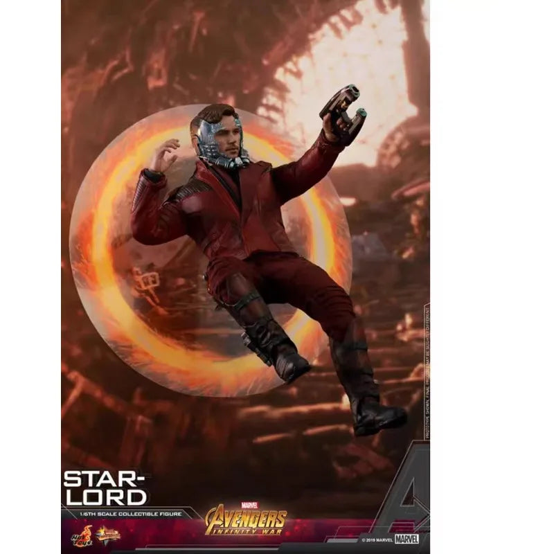 Original Hot Toys Marvel AVENGERS INFINITY WAR MMS539 STAR LORD Anime Figure Collection Toys Models