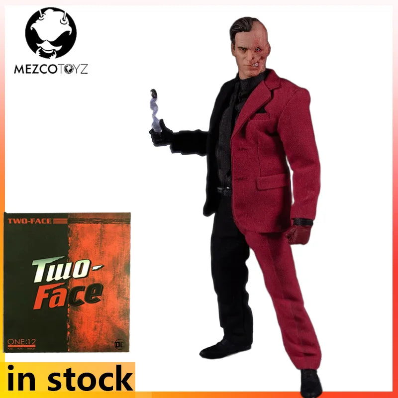 Mezco Toyz Original 1/12 Movable Doll Collective Series Comics Double Faced Man Anime Action Figure Model Toys Gifts for Boys