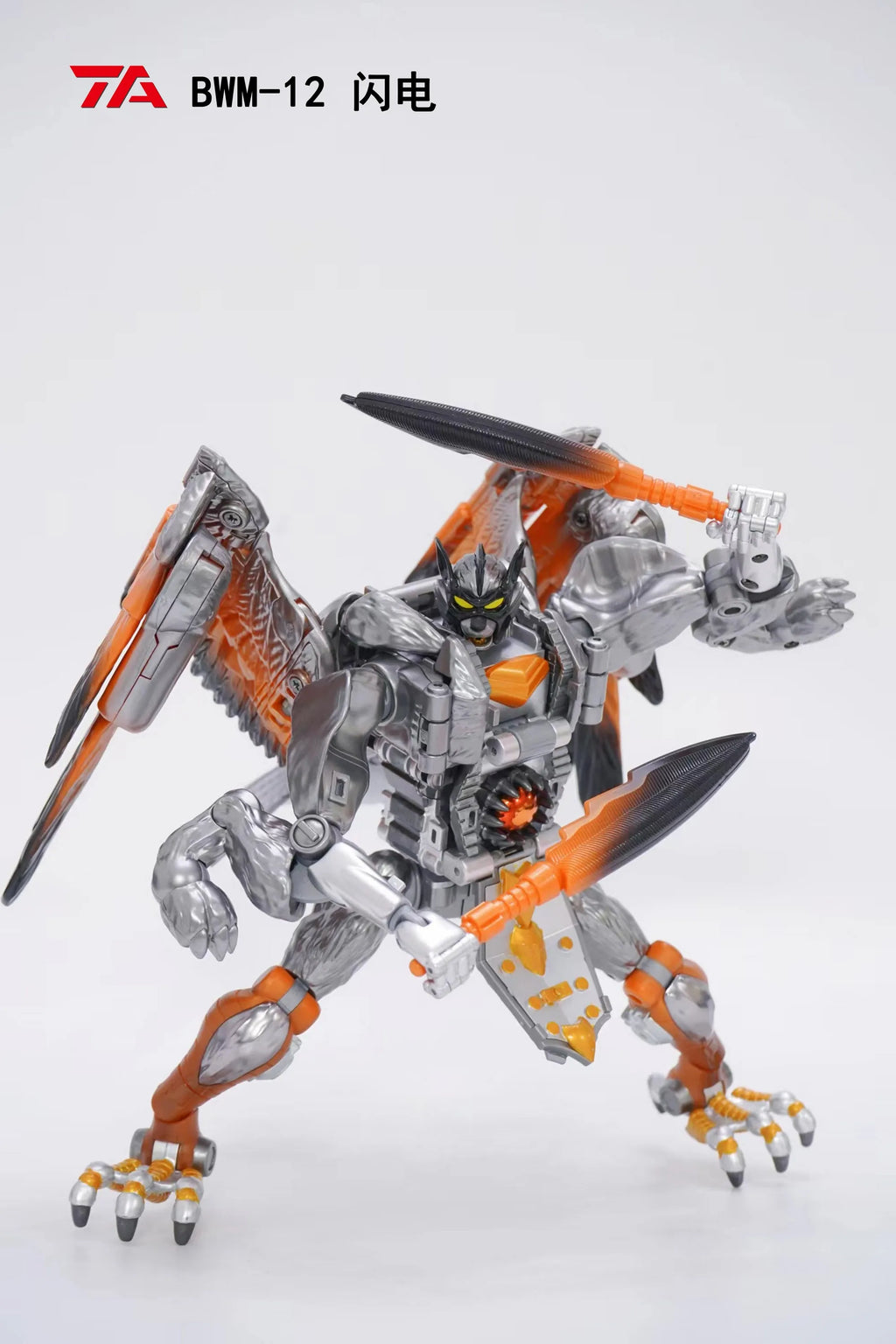 TA Transart BWM-12 18.5cm BWM12 Silverbolt Lightning Beast Wars BW Transformation Machines Action Figure