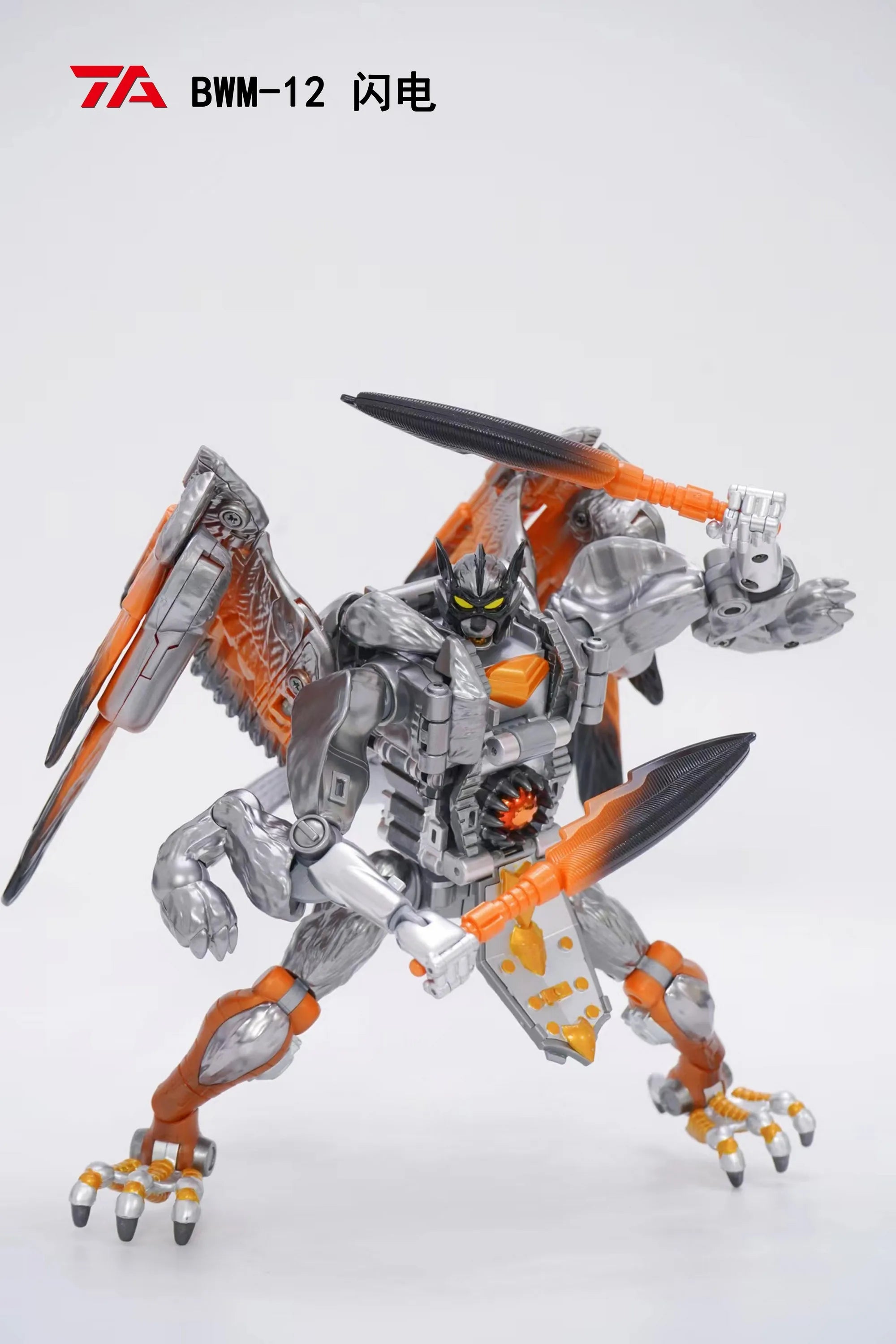 TA Transart BWM-12 18.5cm BWM12 Silverbolt Lightning Beast Wars BW Transformation Machines Action Figure