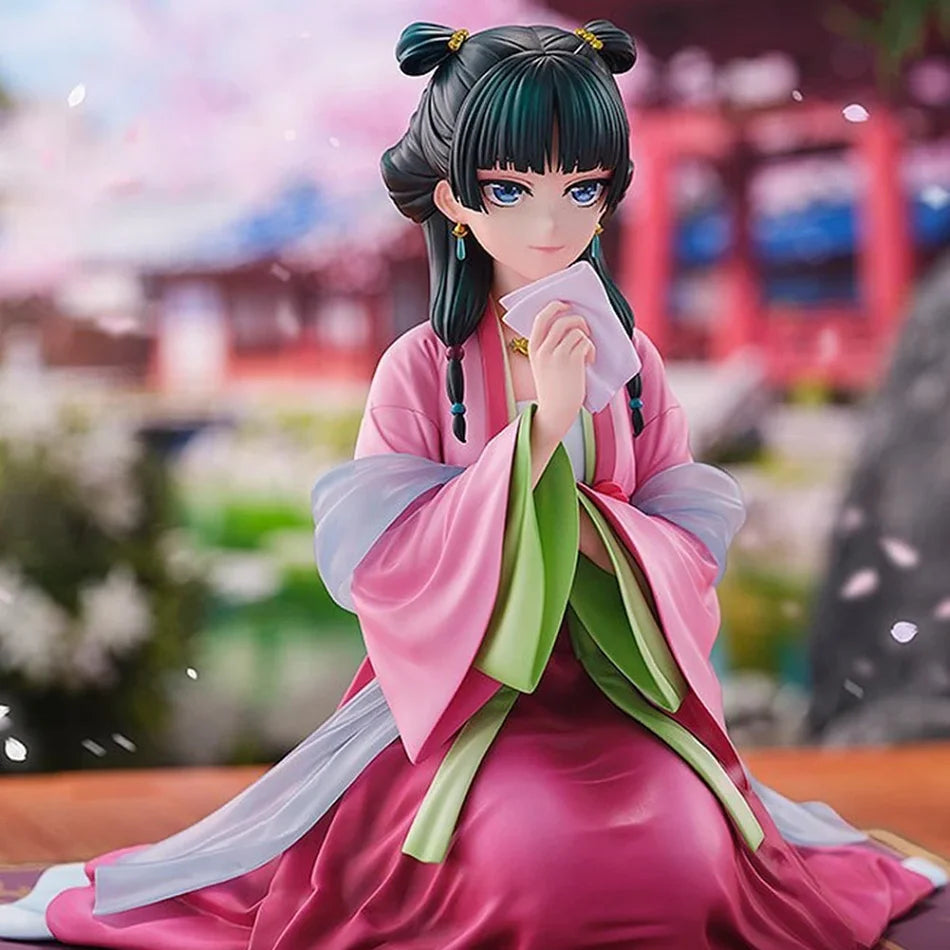 Anime The Apothecary Diaries Figure 13cm Sitting Posture Cat  Action Figural Pvc Model Kawaii Beautiful Girl Doll Christmas Gift