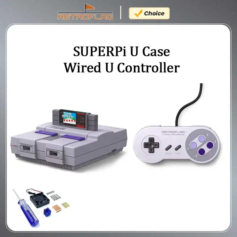 Retroflag SUPERPi U Case with Wired U Controller for Raspberry Pi 3B+ 2B 3B Deluxe Edition UCase Set