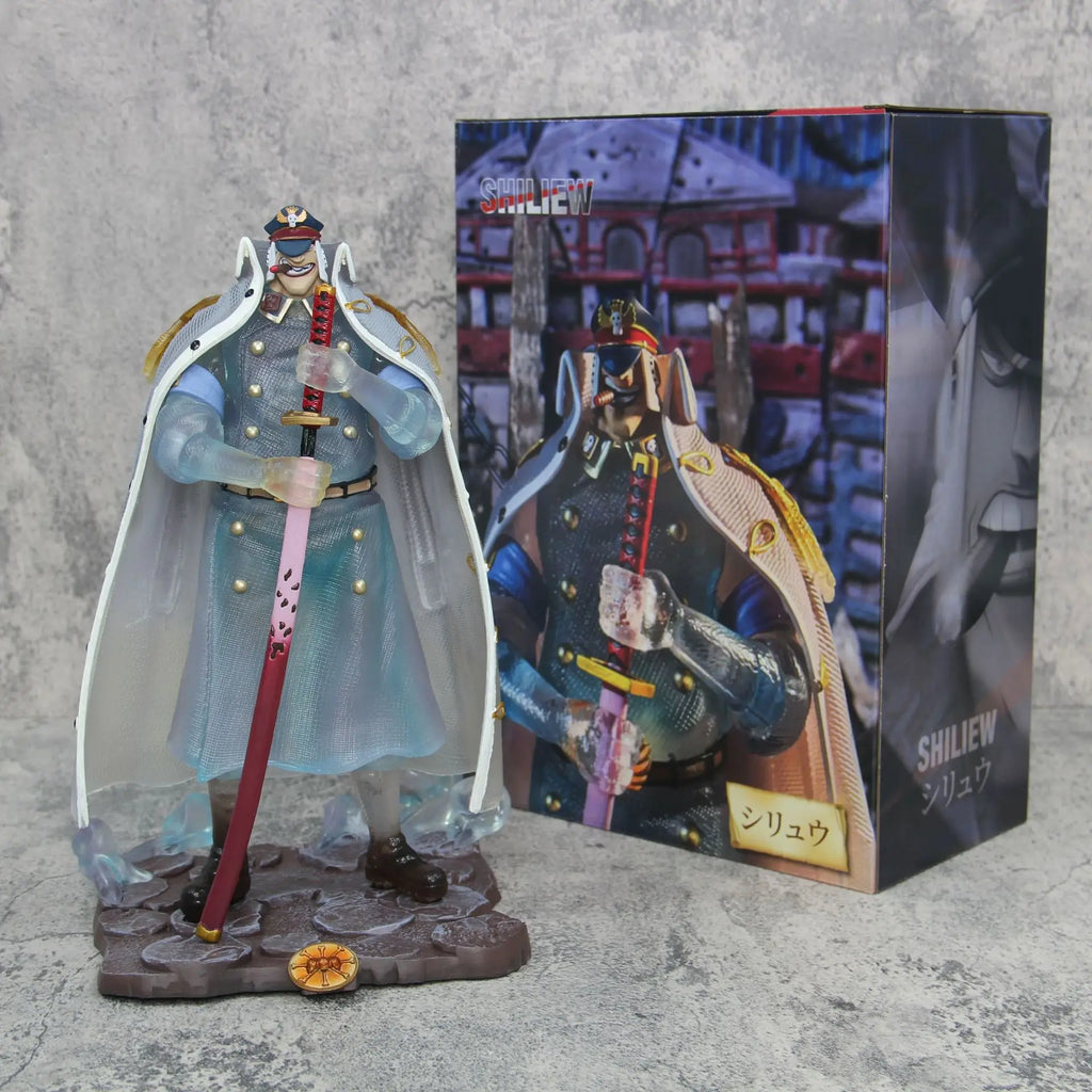 30cm New ONE PIECE Anime Figure Shiryu Peripheral PVC Model Scene Statue Desktop Decorate Ornaments Kids Christmas Gifts Toys
