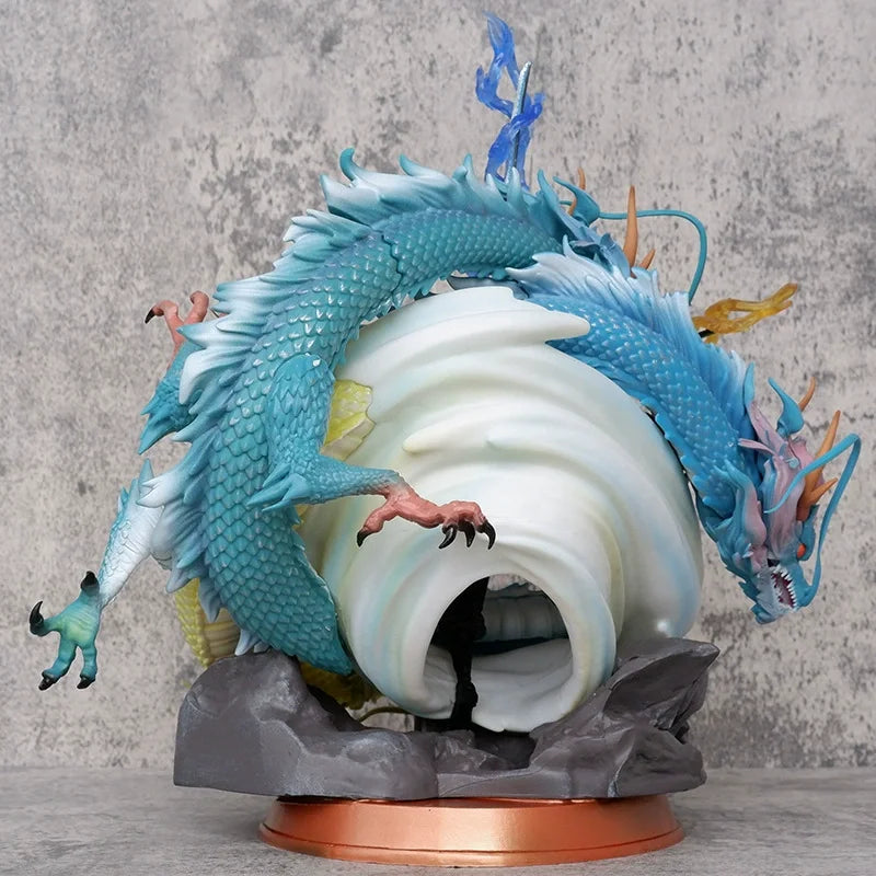 27cm One Piece: Three Dragons Zoro - Dragon Twister & Black Pearl Style Anime Figure Model Statue Collection Desktop Decoration