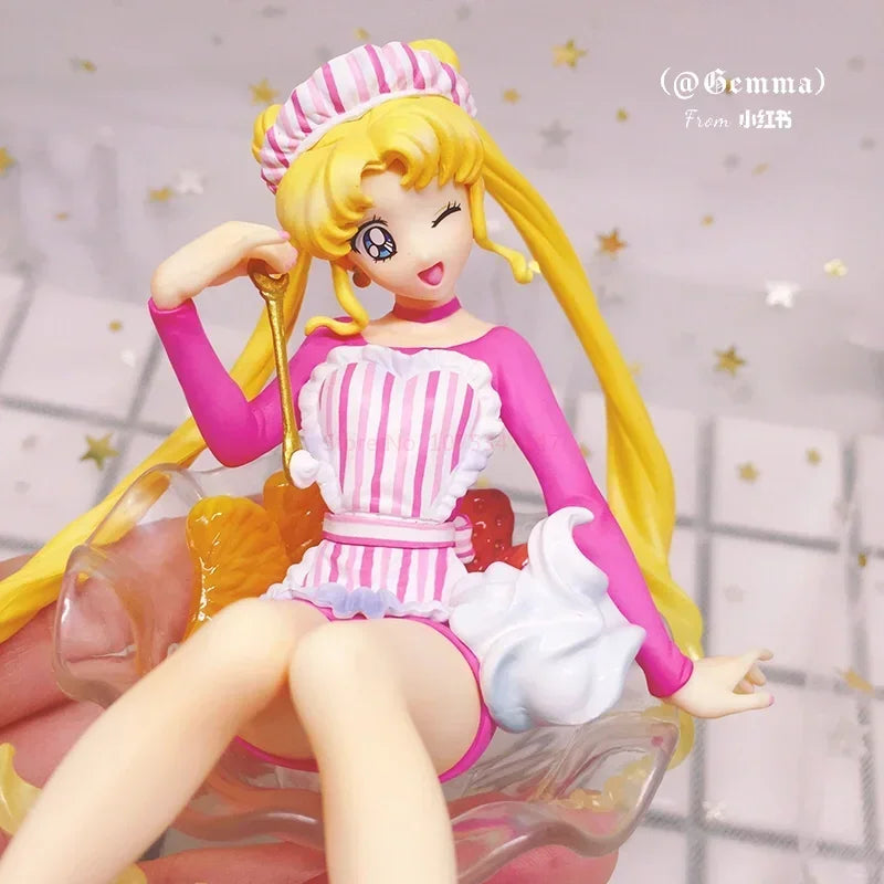 12cm Sailor Moon Anime Figures Tsukino Usagi Action Figurine Pvc Kawaii Cute Model Collection Statue Toys Cute Christmas Gifts