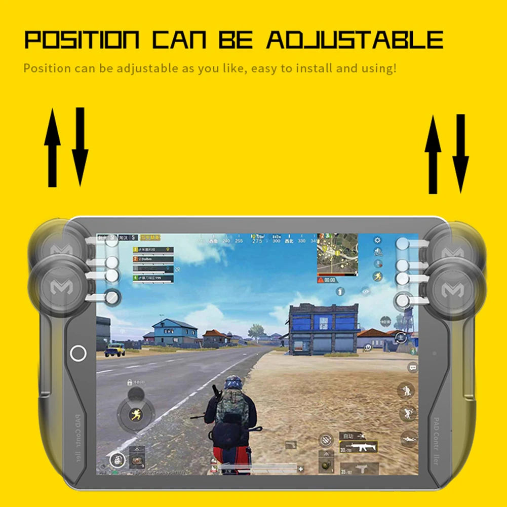 6 Fingers Tablet Gaming Gamepad Button Triggers Joystick For PUBG Mobile Game Controller For Ipad Tablet Shooting Gaming Handle
