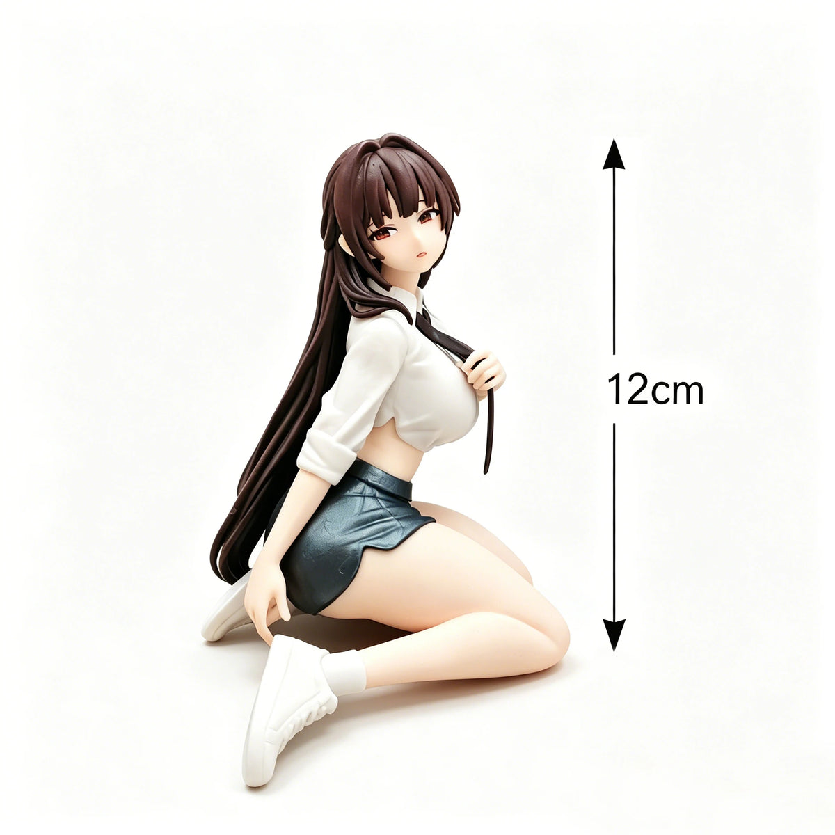12cm Kneeling Girl Anime Figure Office Uniform Ver. PVC Statue Collectible Model Doll Home Decor Desk Ornament Gift