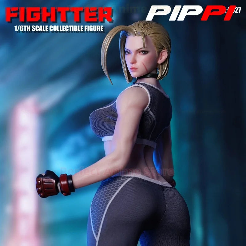 PLAY TOY P027 1/6 Fightter Cammy Female Soldiers With Movable Eyeballs Figure 12'' Model Full Set Collectible Toy