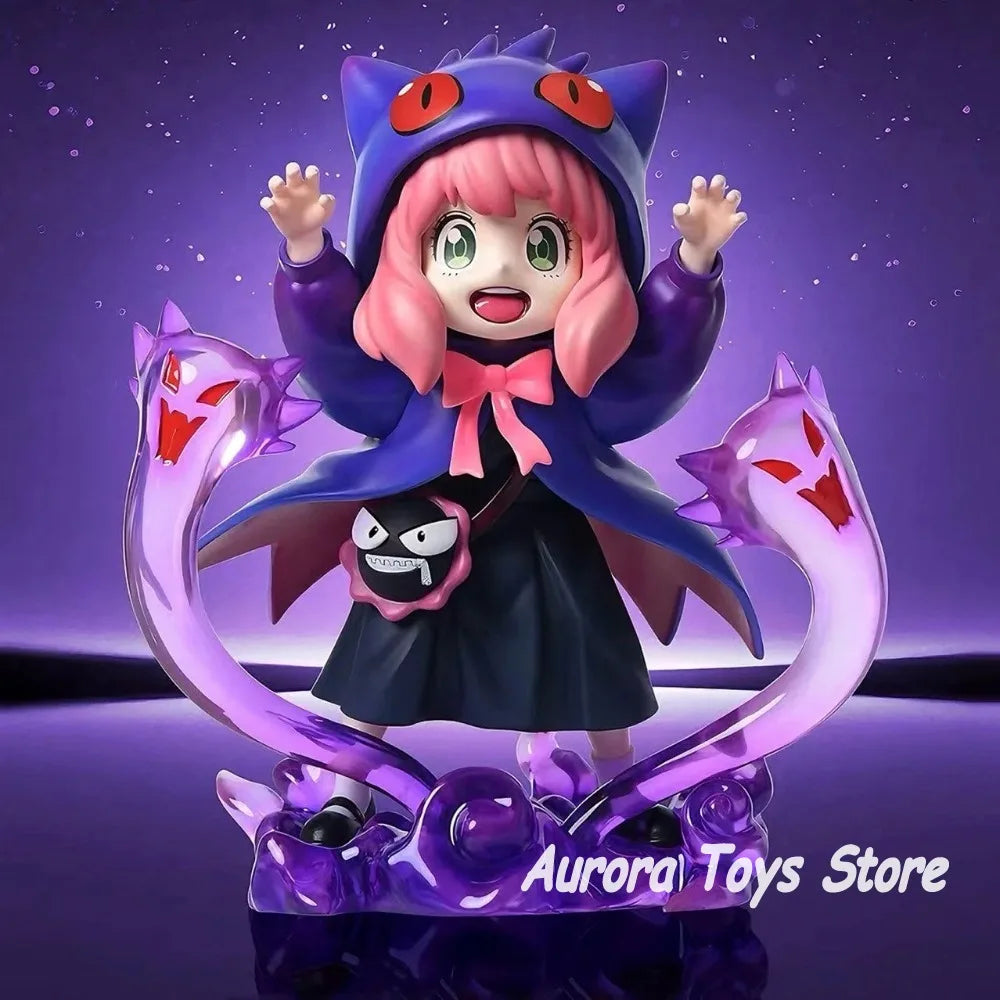 16cm/6.3in Anime Spy Family Figure Anya Forger Cos Gengar Action Figures PVC Collectible Statue Model Toy Gifts