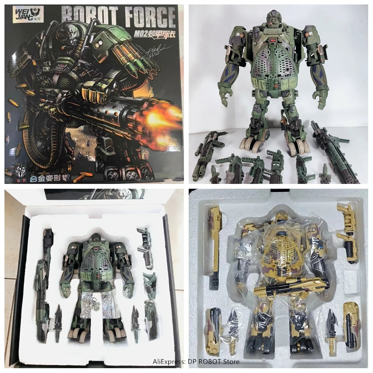 【Presale】Transformation WEIJIANG WJ M02 2.0 VER Hound M-02 Green Desert Color Action Figure With Box