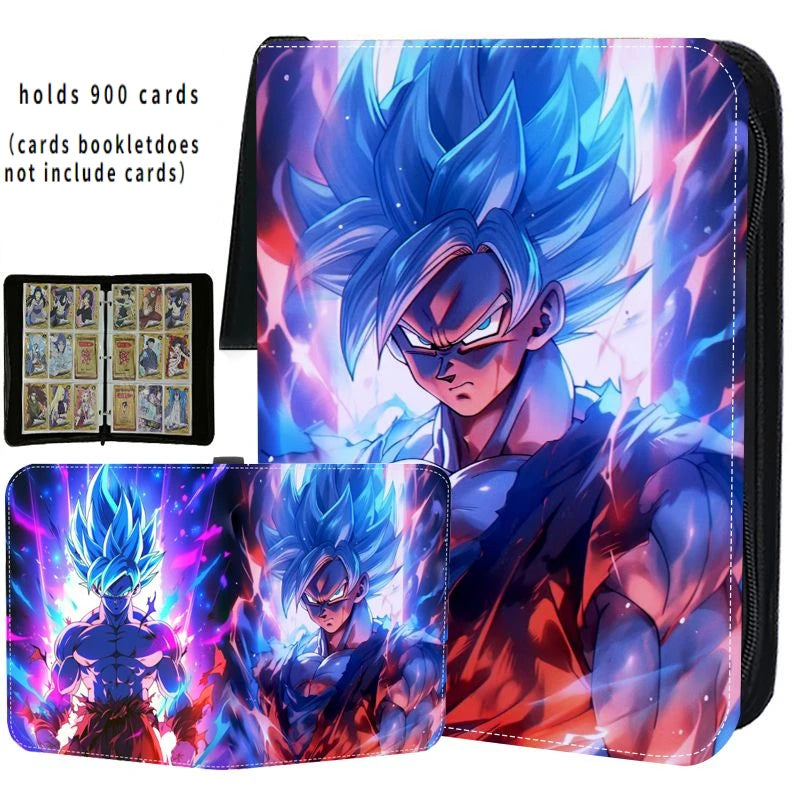 Anime 400- 900 Pcs Dragon Ball Goku Freeza Card Book Pu Super Large Capacity Card Binder Display Game Collection Card Kids Gift