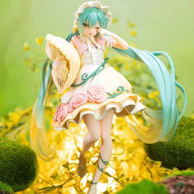 Neue Anime Miku, süße Kawaii, virtuelle Sängerin Miku, Manga-Statue, Figuren, PVC-Actionfigur, 15–25 cm