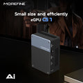 MOREFINE 2025 NEW Mini Pc GPU G1 AI RTX 4090M/4080M/4060 Super Graphics Card 16GB GDDR6 Thunderbolt3 TypeC External GPU computer