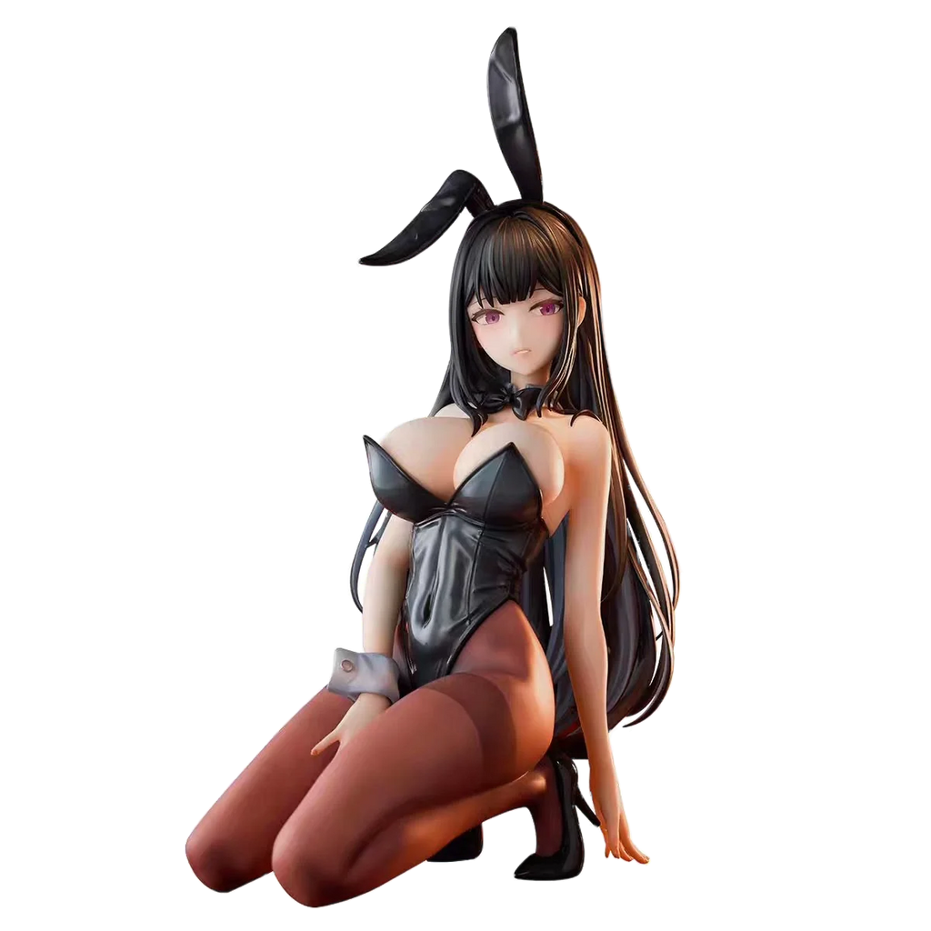 18CM Anime Bunny Girl Hina Figure Sakurajima Mai Black Silk Sexy PVC Detachable Adult Series Peripheral Collection Display Gift