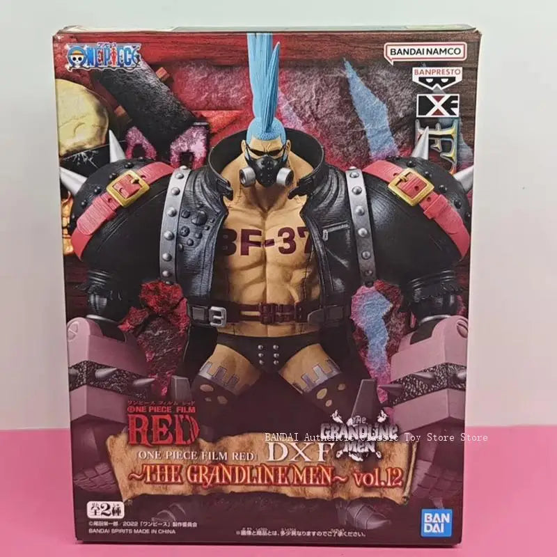 Original Bandai Banpresto One Piece The Grandline Men Franky Thousand Sunny Anime Actionfiguren Modell Geschenk für Anime-Fans Spielzeug