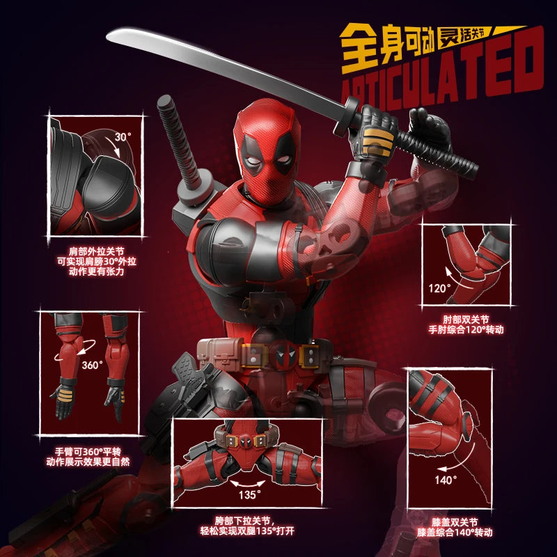 Original BLOKEES Deadpool & Wolverine X-Men Wolverine Wilson Boxed Collections Joint Mobility Action Figures Assembly Toys Gifts