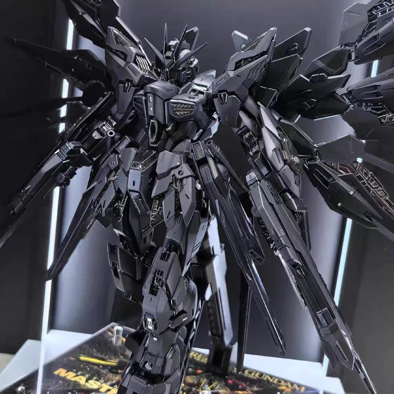 New Changlong 7701 Mgex  1/100 Zgmf-X20a Strike Freedom Black Assembly Model Kits Plastic Skeleton Kits Action Figure Gifts Toys