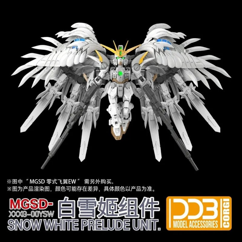 【IN STOCK】DDB Model Xxxg-00ysw Wing Snow White Prelude MGSD Accessories Assembly Model Kits Anime Figure Robot Christmas Gift