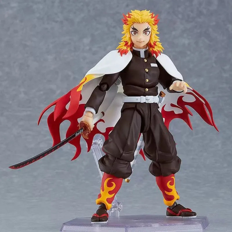 Anime 13cm Demon Slayer Figure Kamado Tanjirou Action Figure Agatsuma Zenitsu Nezuko Pvc Model Toys Figma Sculpture