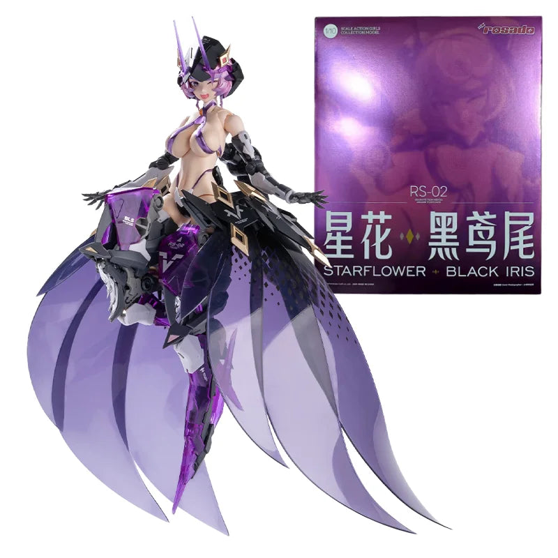 Rosado RS-02 Starflower Black Iris Figure Official Earnestcore Craft  Action Girl Anime Mecha Figure Collectible Toy Decor Gifts