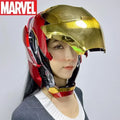Marvel 1/1 Iron Man Autoking Mk5 Mecha Arm Helmet Remote Voice Control Ironman Automatic Helmet With Led Light Figure Boys Gift