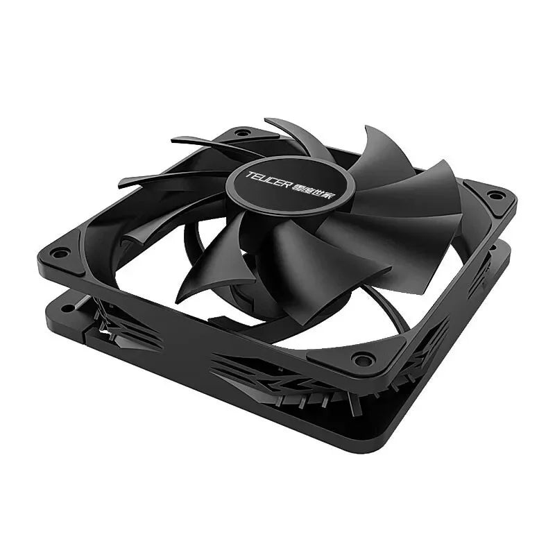 Teucer 12cm Chassis Fan PWM Control 1800rpm Silent Computer Case CPU Cooler Heatsink Ventilador Water Radiator 120mm Cooling Fan