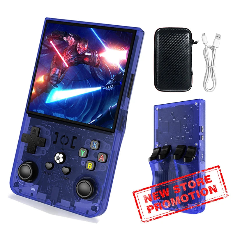 Open Source  Retro Handheld Game Console Linux System 4.0 Inch IPS Screen R36MAX Portable Video Player Kids Gift