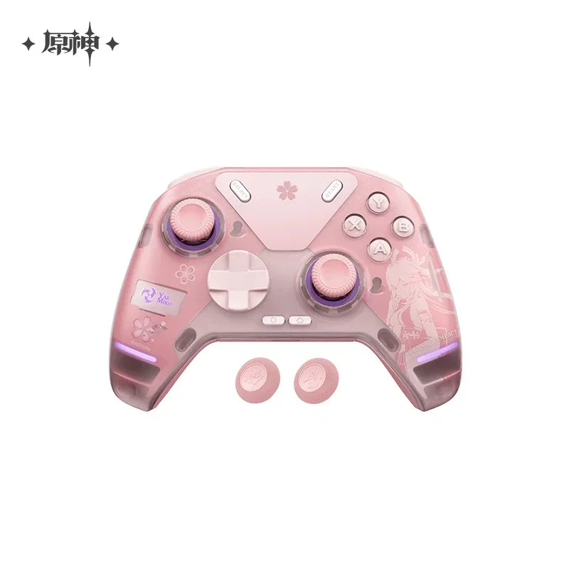 Genshin Impact Yae Miko Controller Handle Gamepads APEX4 Wireless Wired Pink Gaming Controller Handle For PC Gamer Girl Gift