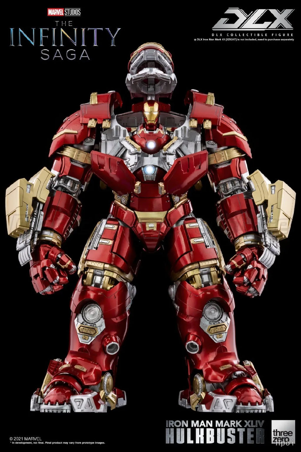 【MT】threezero Marvel 3Z0248 DLX The Infinity Saga Iron Man Mark 44 HulkBuster Action Figure Model Toy