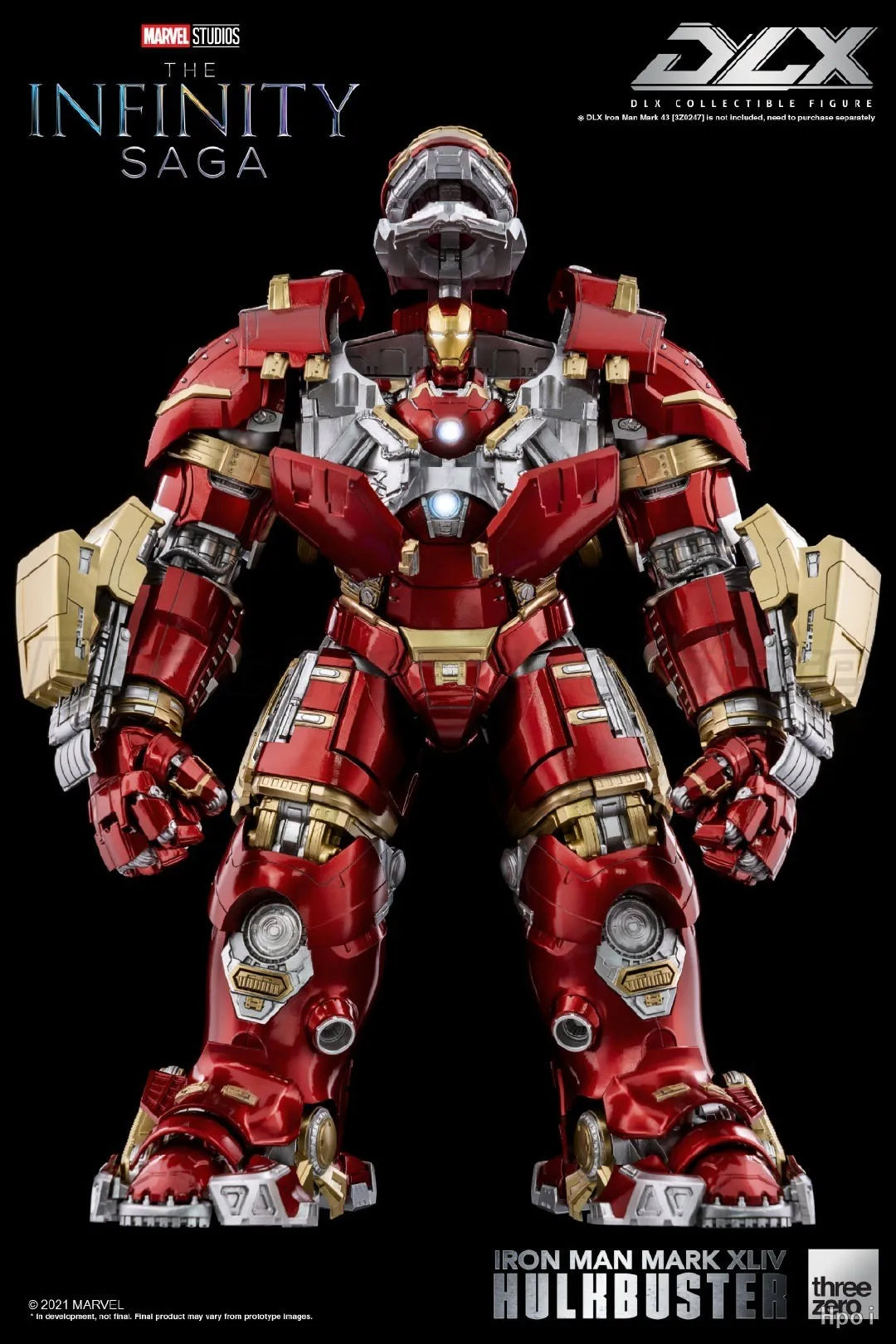 【MT】threezero Marvel 3Z0248 DLX The Infinity Saga Iron Man Mark 44 HulkBuster Action Figure Model Toy
