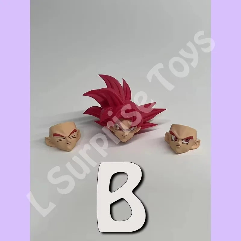 PT CUSTOM Dragon Ball Z Super Saiyan God Ultra Instinct Son Goku Head Accessories Head sculpt Anime Action Figures Toys Gifts
