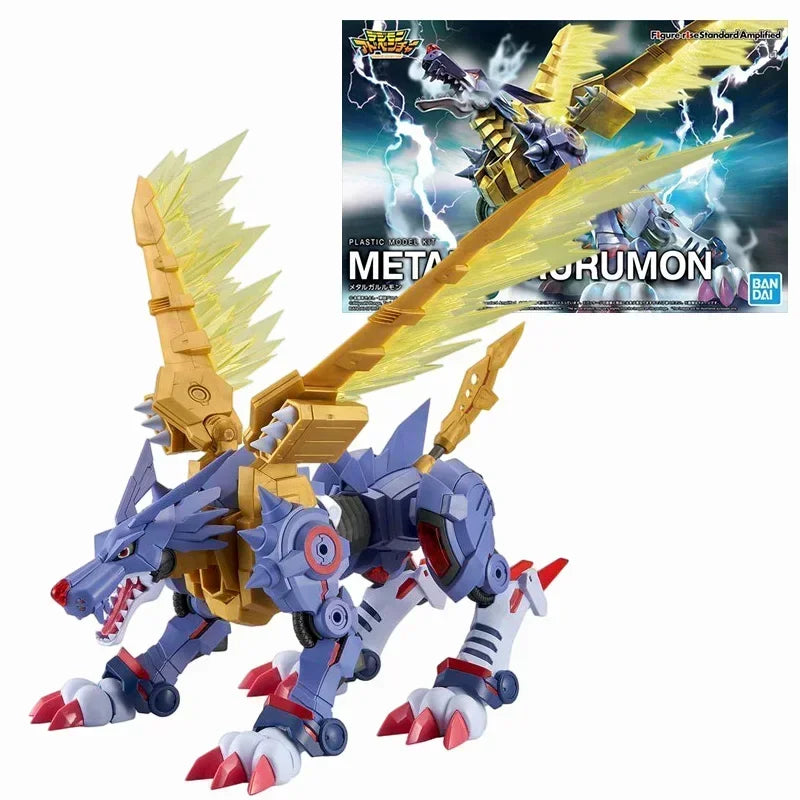 Original Bandai Digimon Adventure WarGreymon Omegamon Beelzebumon Gallantmon Alphamon Paildramon Action Figure Model with box