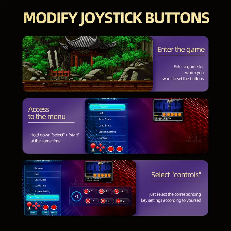 1PCS/2PCS Wireless Arcade Gamepad For M8 Retro Game Stick Rocker Arcade Joystick with 2.4Ghz Receiver Game Controller