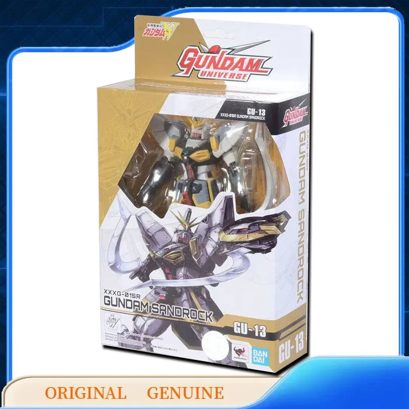 Bandai Original XXXG-01SR SANDROCK GU-13 RX-93 V GUNDAM UNIVERSE GU-14 Anime Action Figures Toys Kids Gift Model Ornaments